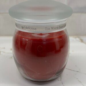 White Barn Candle Co. RED DELICIOUS 7.5oz GLASS JAR SCENTED BATH BODY WORKS
